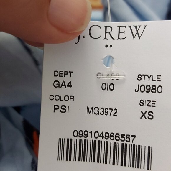 JCrew off the shoulder dress - “pale sea ikat” - Picture 6 of 10